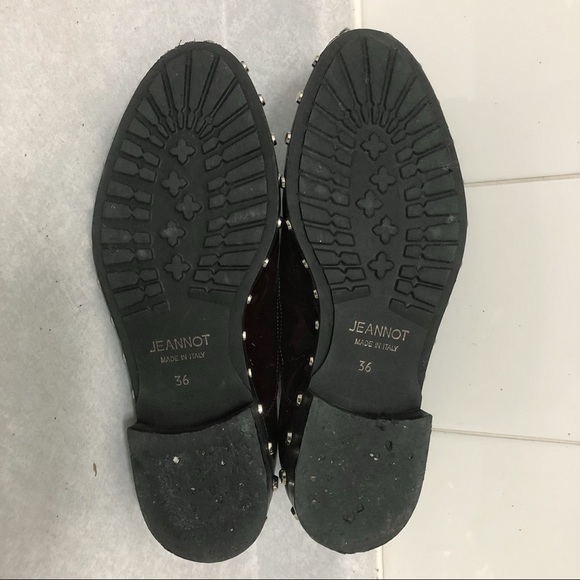 LADIES SHOES SIZE 6 PATENT LEATHER ITALIAN LOAFERS - Picture 3 of 6